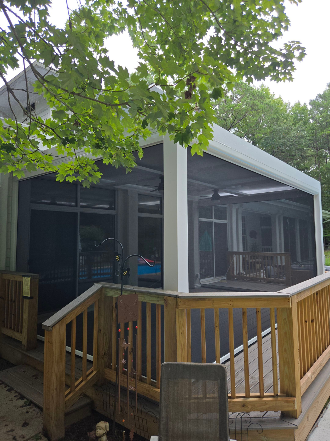 LifeRoom Louvered Roof System with motorized screens