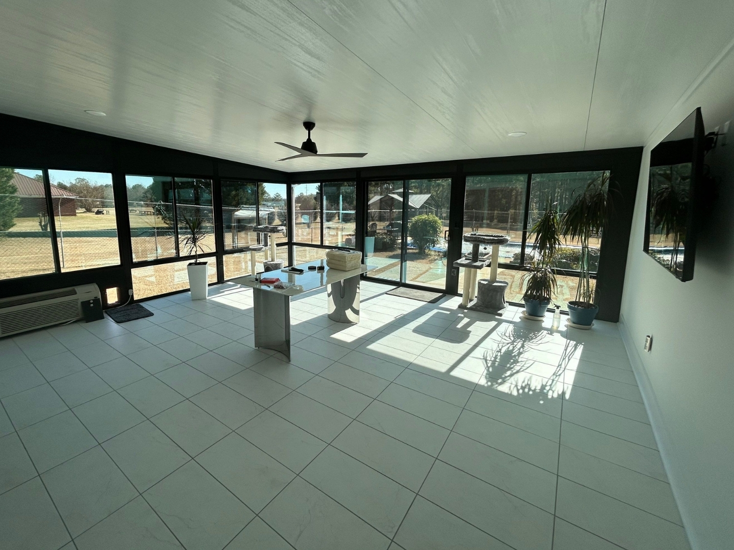 Inside Sunroom with Glass wall in Fort Mitchell AL