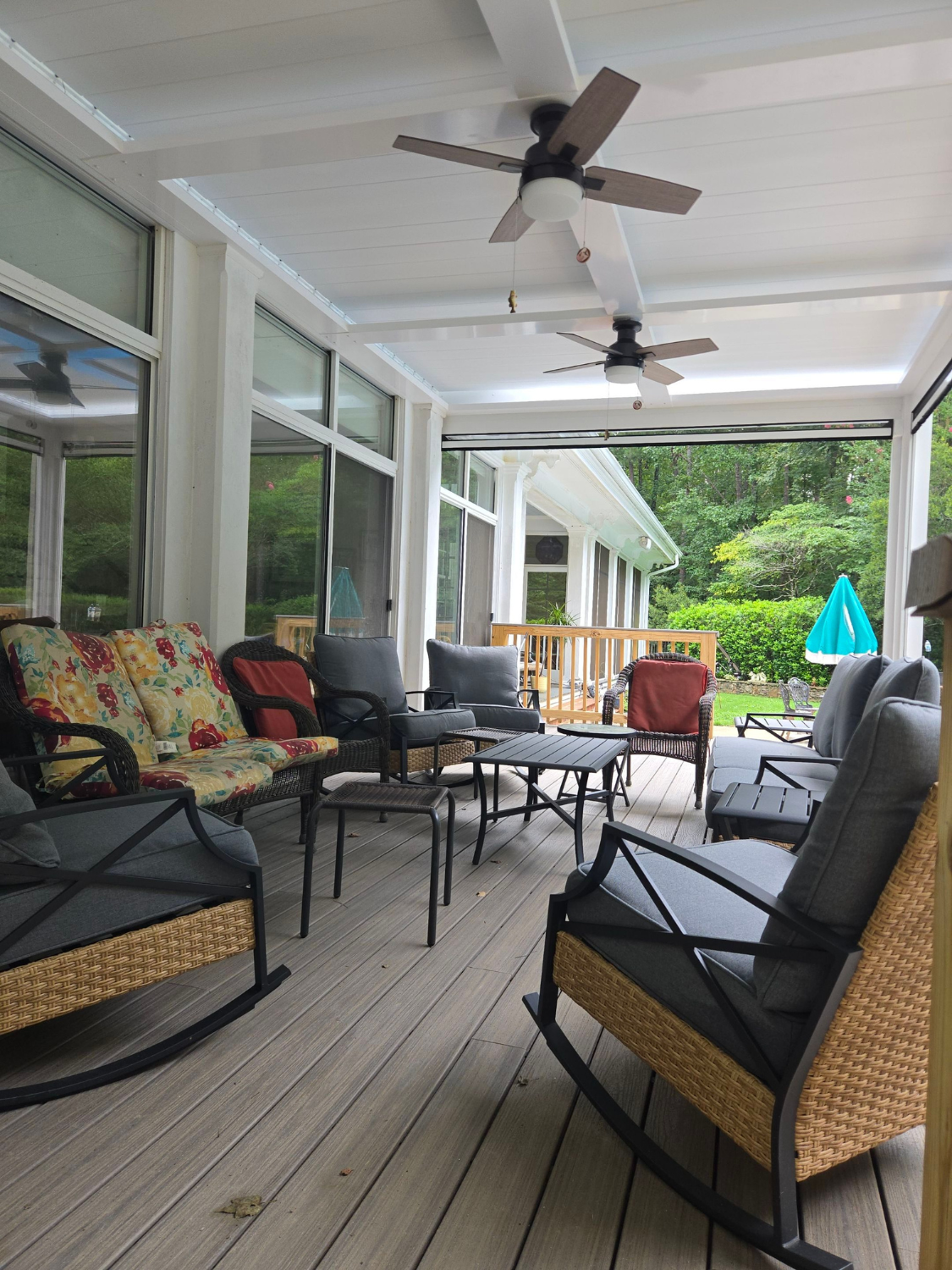 LifeRoom Louvered Roof System with motorized screens