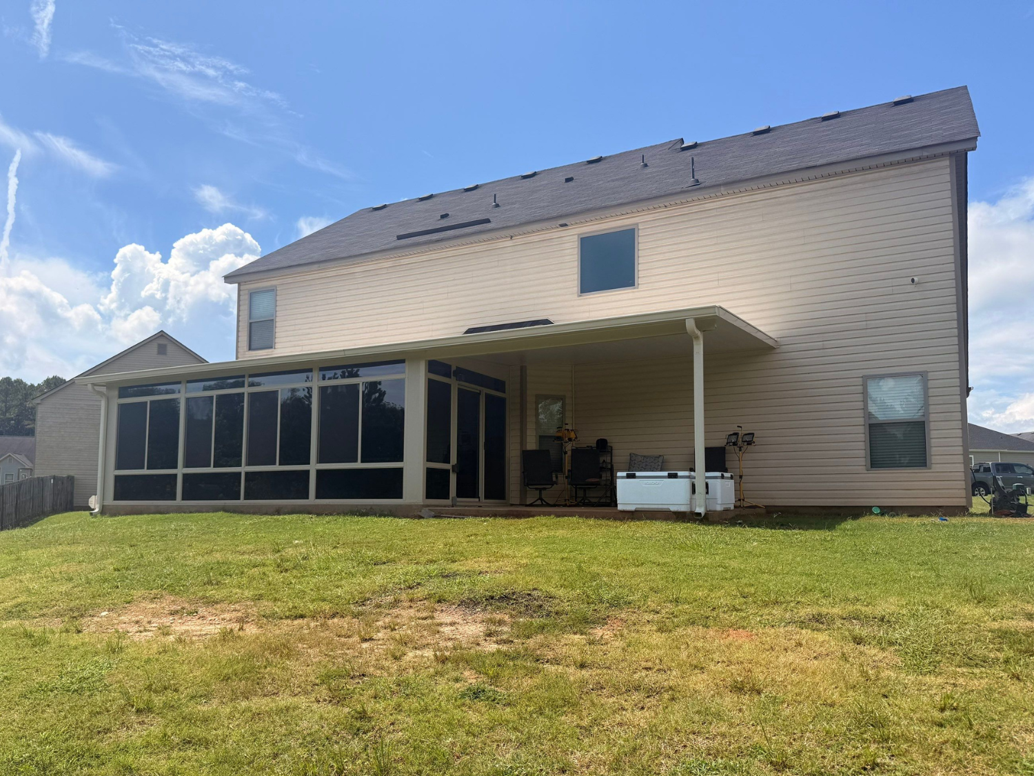 Sunroom with Patio Cover Extension