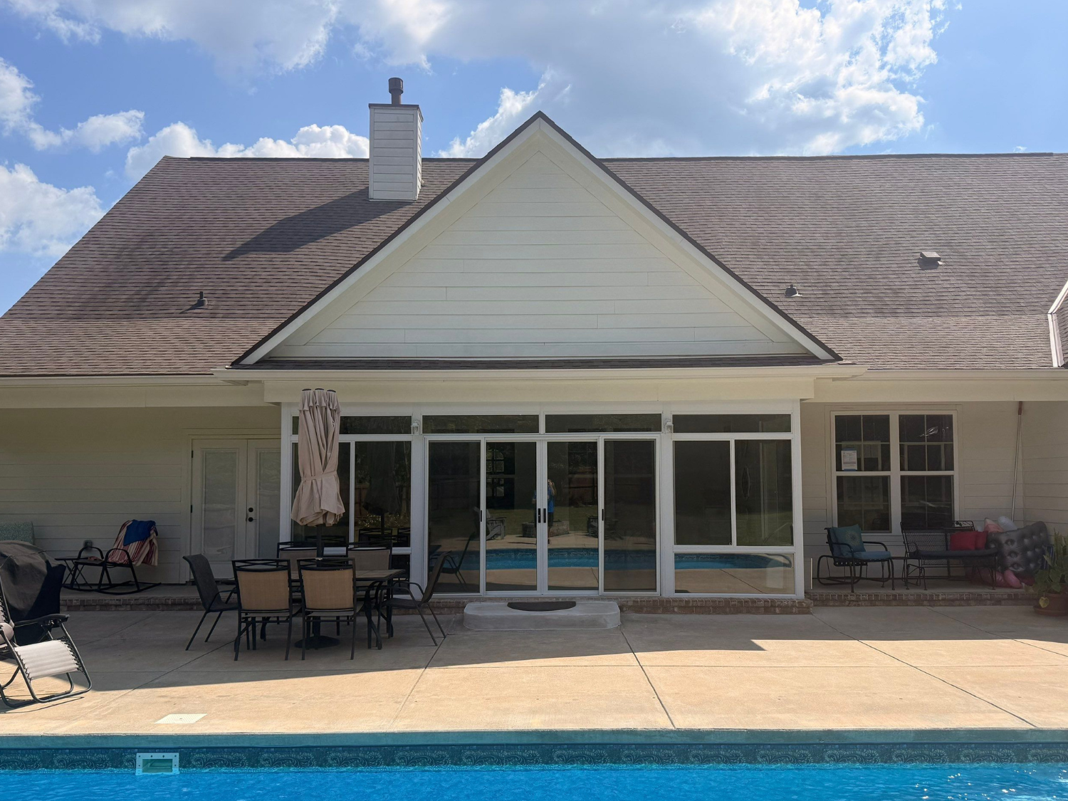 Custom All Glass Sunroom Enclosure by Four Seasons of River City in Smiths Station, AL.